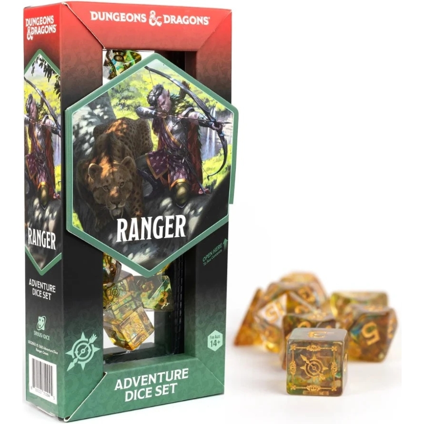 Sirius Dice Dungeons & Dragons Adventure Dice - Ranger Multi-Colored