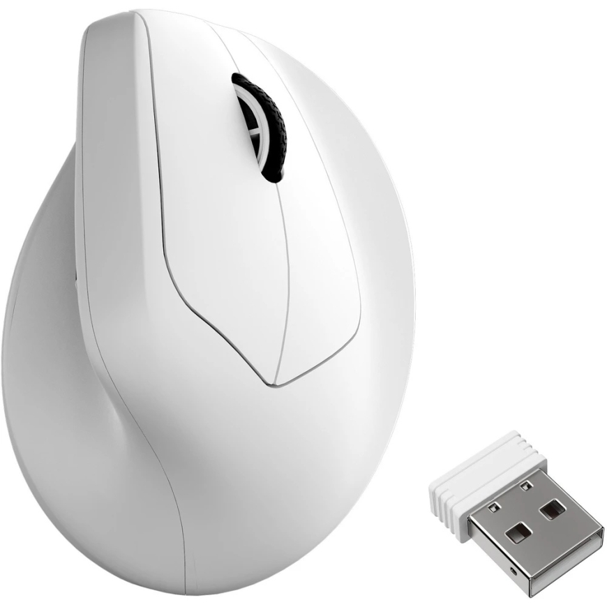 Keychron M5-A30 juhtmevaba vertikaalne hiir valge – 2