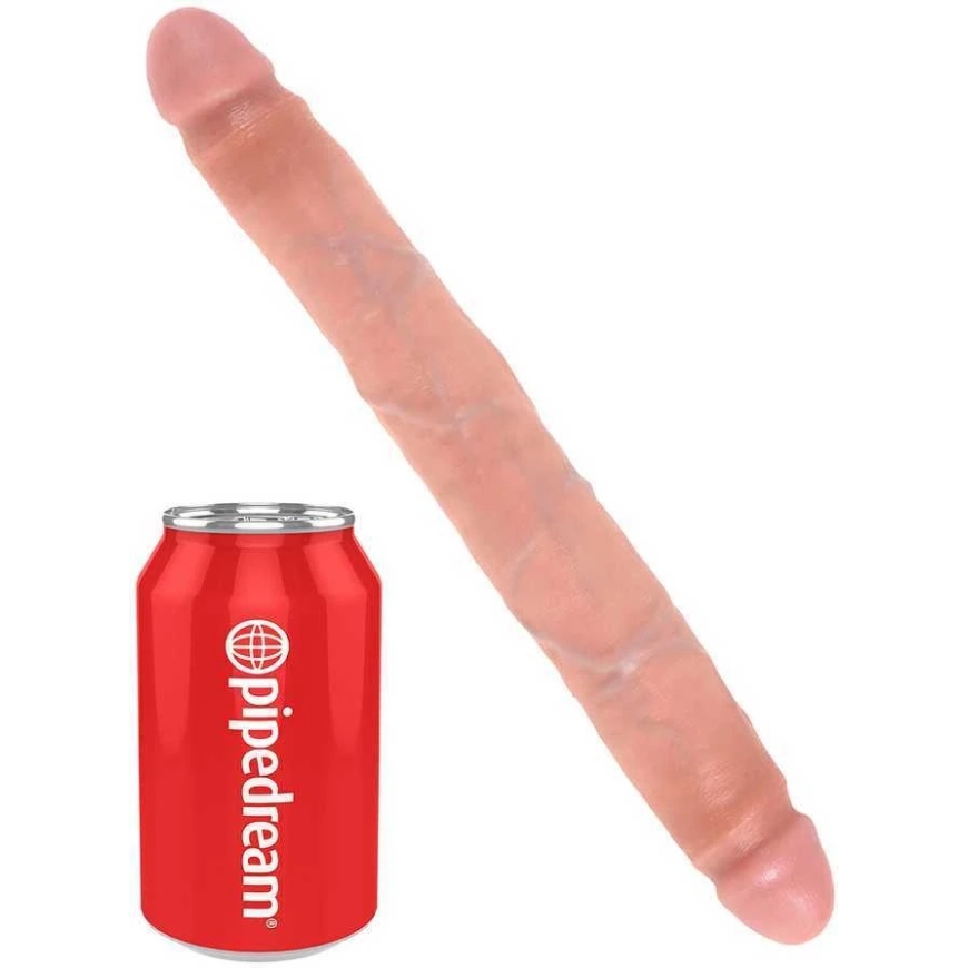 King Cock KC 12" Kapea Kaksipäinen Dildo