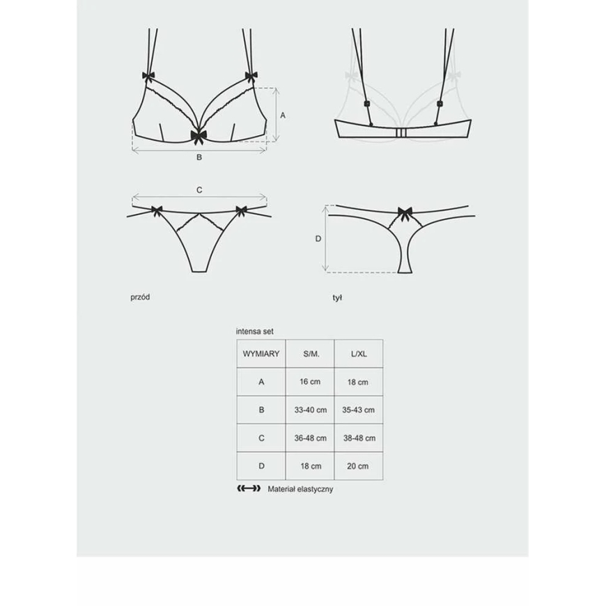 Obsessive – Intensa Rintaliivit ja Stringit S/M – 5