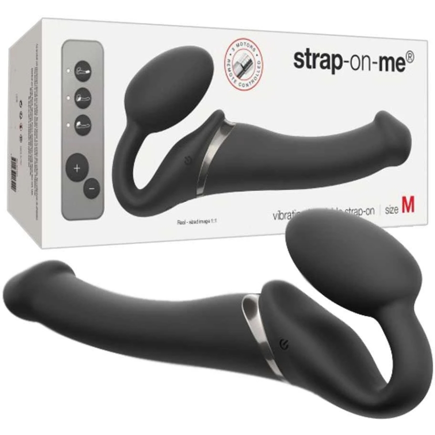 Strap On Me Vibrējošs Strap-On M Melns – 2