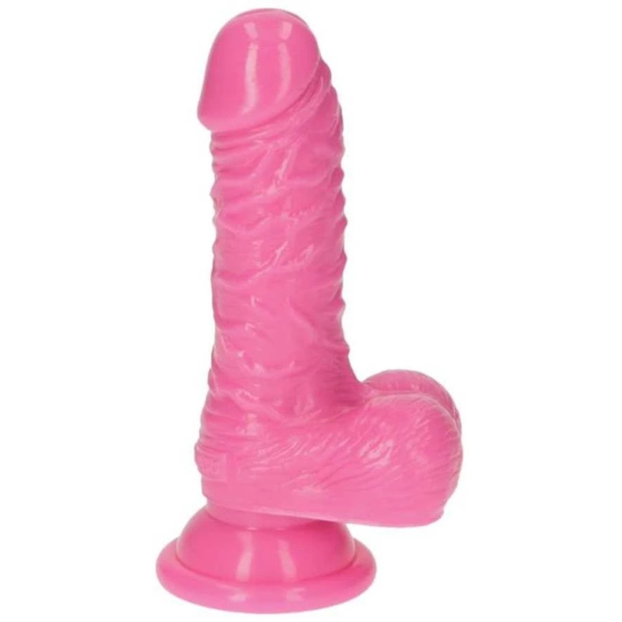 Toyz4Lovers Vaaleanpunainen geelimäinen dildo kumista imukupilla 10,5 cm