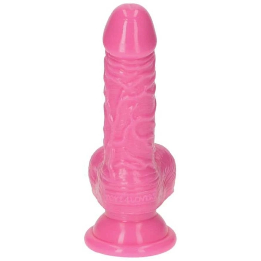 Toyz4Lovers Розовый желеобразный дилдо из резины с присоской 10,5 см – 2