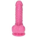 Toyz4Lovers Pink Jelly Dildo Rubber with Suction Cup 10.5 cm