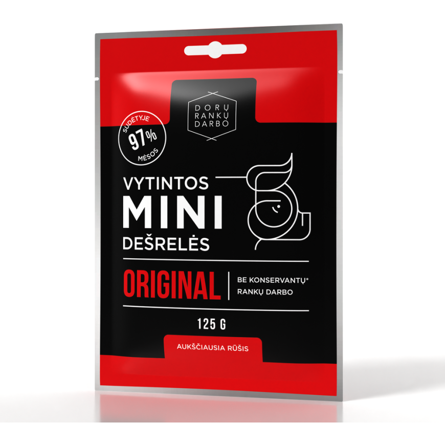 Kuivattu sianliha mini-makkarat, DORA, 125 g