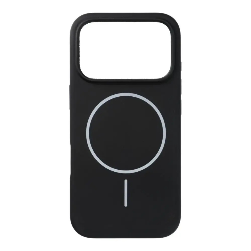 Silicone 2mm (camera protection) phone case with MagSafe support for iPhone 18 Pro | iPhone 17 Pro black