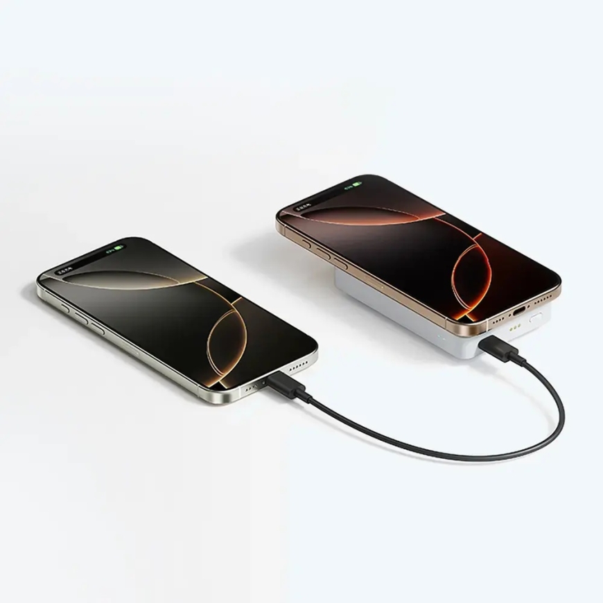 Cuktech WPB100N telineellä varustettu Power Bank | 10 000 mAh | 20W | MagSafe | valkoinen – 2