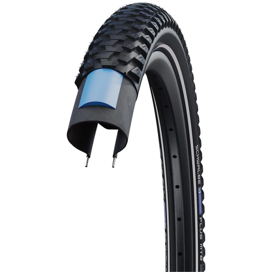 Schwalbe Marathon Plus MTB 29x2.25 SmartGuard black + reflective strip – 4