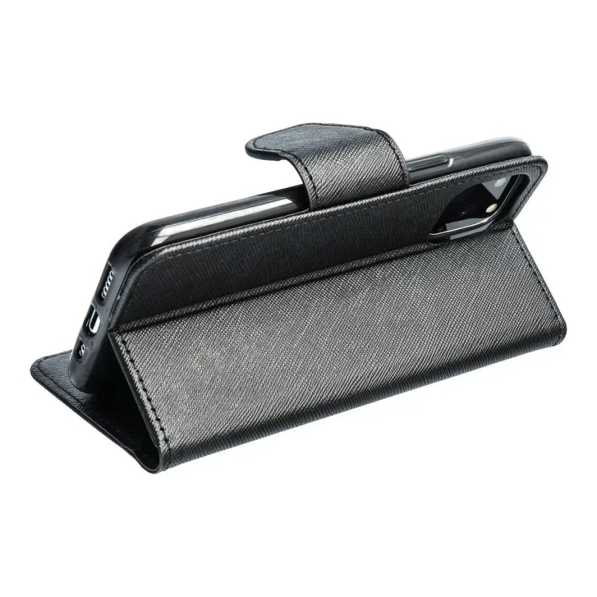 FANCY book type phone case for Samsung Galaxy A13 4G (A135) black – 2