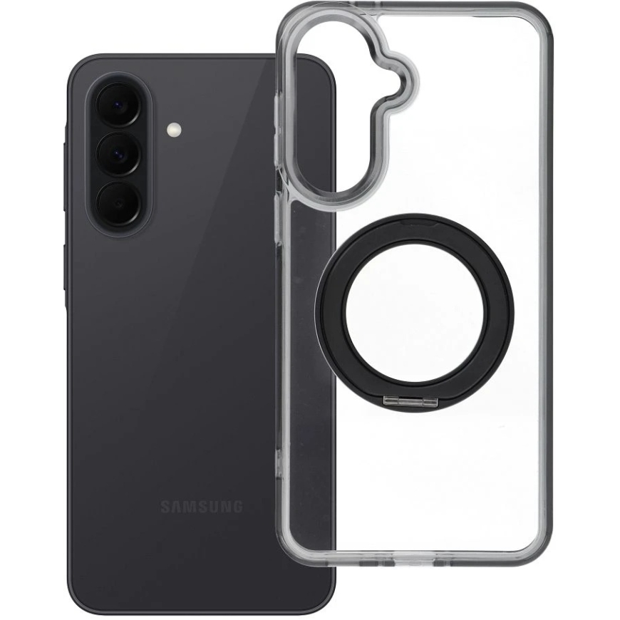 OEM чехол для Samsung A37 Frame Circle Stand совместим с MagSafe черный