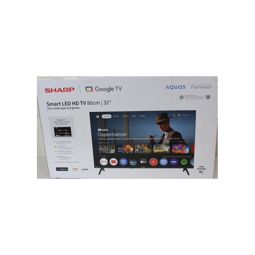 IZPĀRDOTS. 32HF2265E 32" (81cm) HD Ready Google TV | IZPĀRDOTS. 32HF2265E | 32 | Viedtelevizors | Google TV | BOJĀTA IEPACKOJUMS