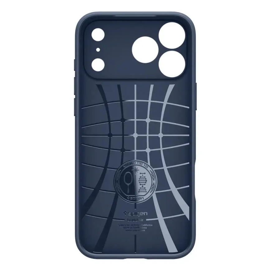 Spigen Liquid Air telefono dėklas iPhone 17 Pro | iPhone 18 Pro tamsiai mėlynas – 3