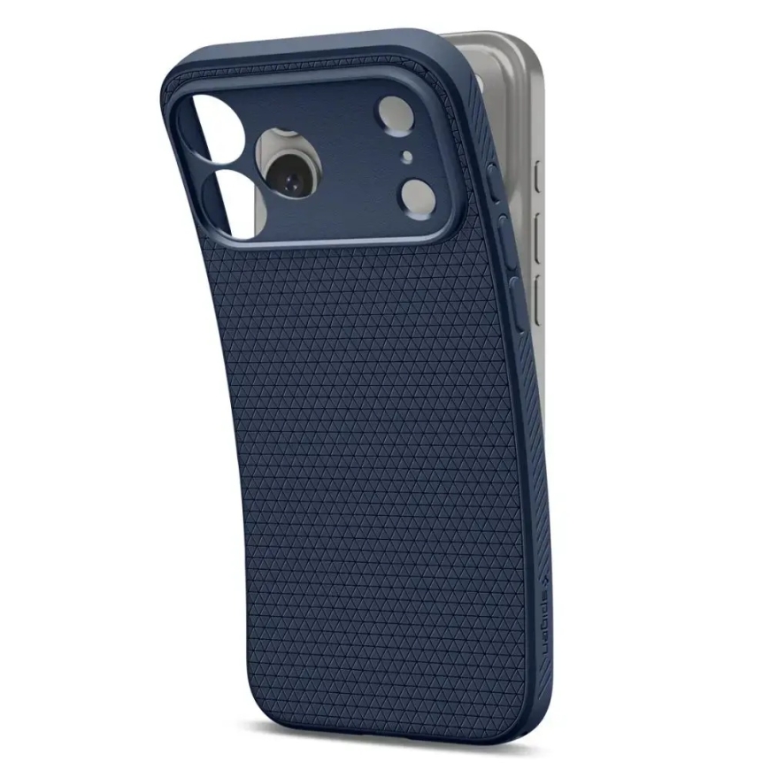 Spigen Liquid Air telefono dėklas iPhone 17 Pro | iPhone 18 Pro tamsiai mėlynas – 4