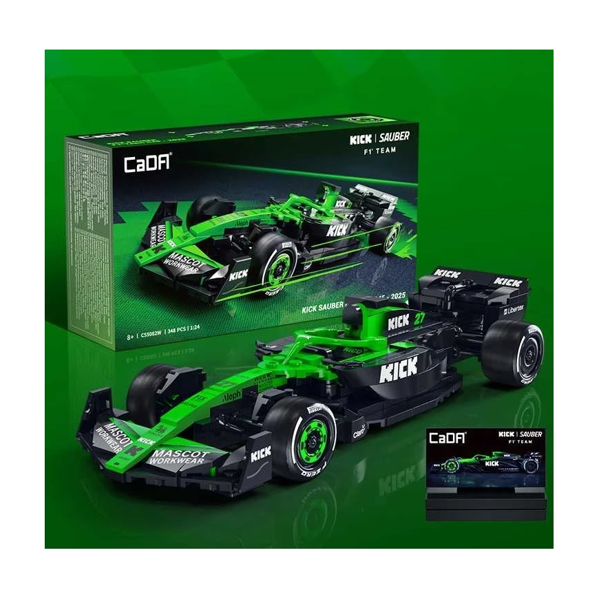 CaDA-rakennuspalikat kilpa-autolle „Kick Sauber F1 Team C45 2025“, 348 osaa – 4