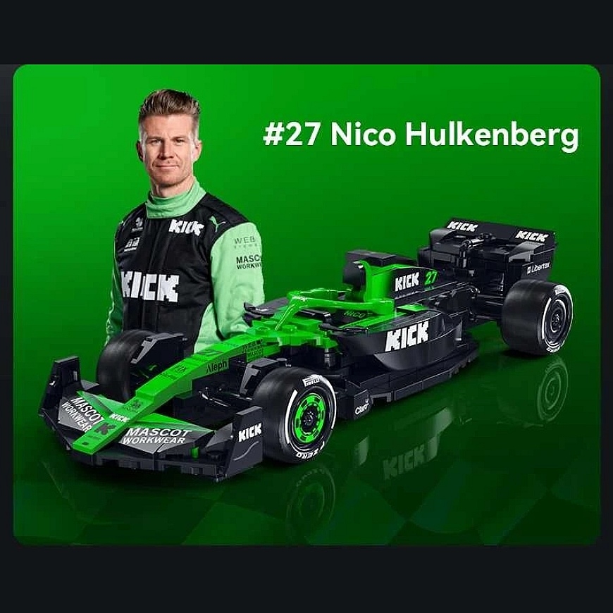 CaDA Constructor Blocks Racing Car "Kick Sauber F1 Team C45 2025", 348 pieces – 5