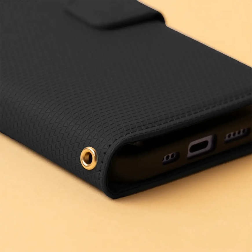 Smart Triangle raamatutüüpi telefoni ümbris iPhone 17 Pro must – 5