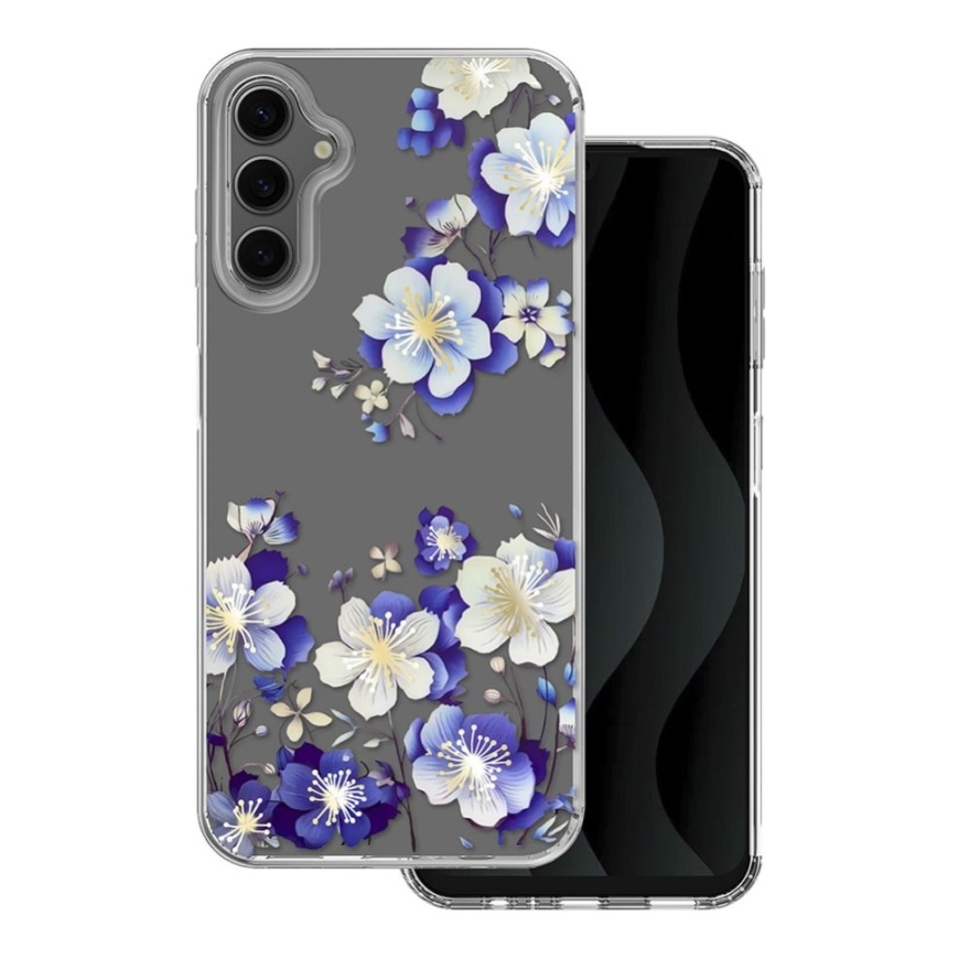 IMD printēts maciņš Samsung Galaxy A14 4G / A14 5G ziedu rakstā