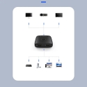 Orico AS2-A1 HDMI-adapteri kaksisuuntainen jakaja - musta Orico AS2-A1 HDMI-adapteri kaksisuuntainen jakaja - musta