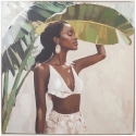 Home4You Raamitud Pilt "FAMOUS", 82,5×82,5 cm, "Rihanna"