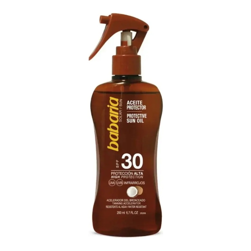 Babaria, Protective, Protecting & Nourishing, Before Sun Exposure, Oil, SPF 30, 200 ml