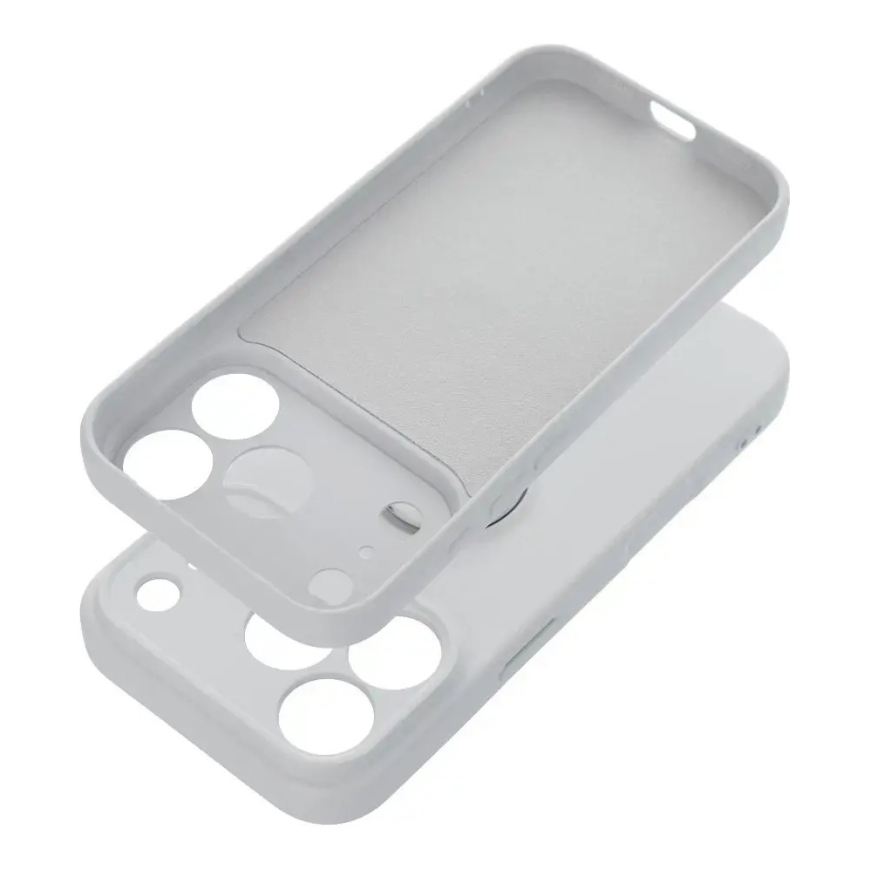Kaitse iPhone 18 Pro Max / 17 Pro Max silikoonrõngaga hõbedane – 2