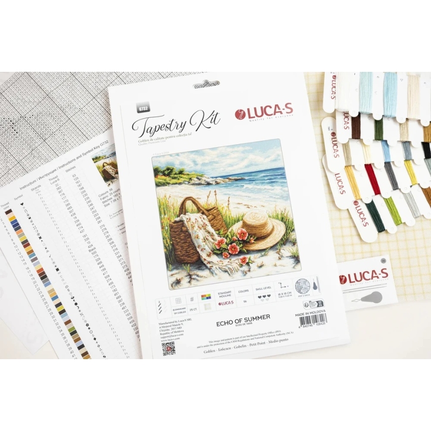 luca S Petit Point rinkinys "Vasaros aidas" 18x18 cm SG732 – 4