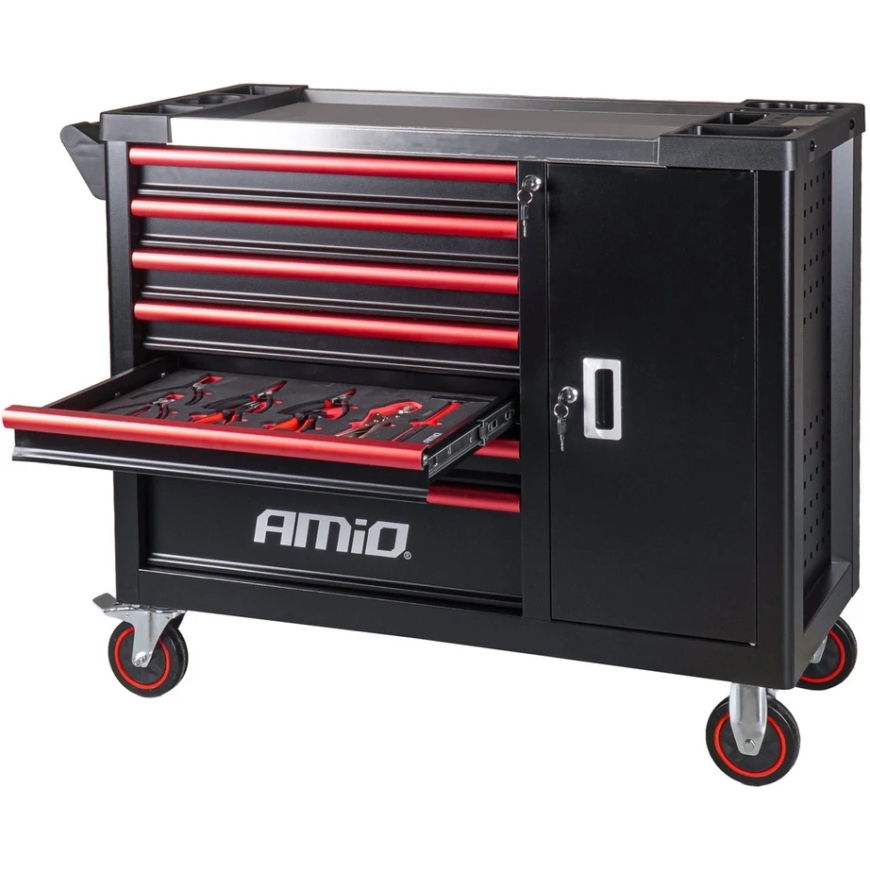 Workshop cabinet with 258-piece tool set 1080x460x890 amio-04988