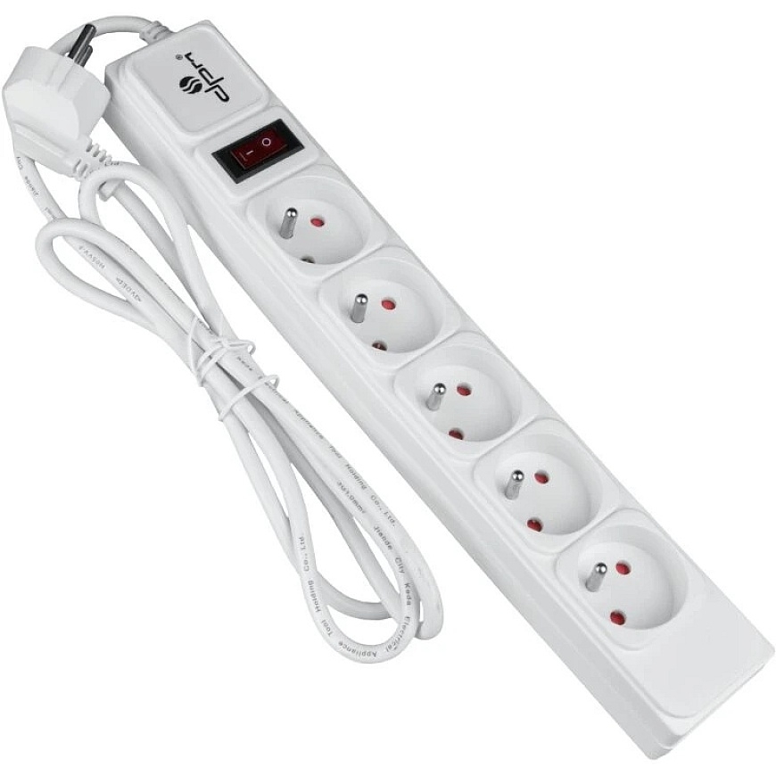 Pidempi johto - DPM FMP5130B 5 pistorasiaa 3 m, Valkoinen – 2