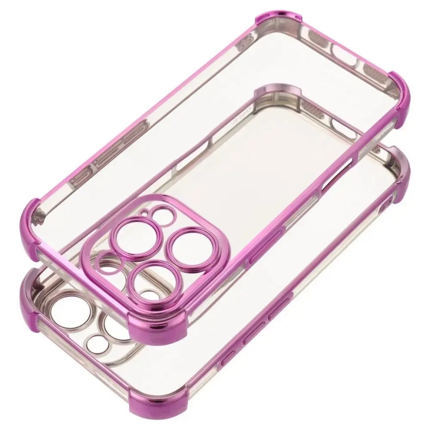 Antishock Electro telefono dėklas iPhone 17 violetinis – 2