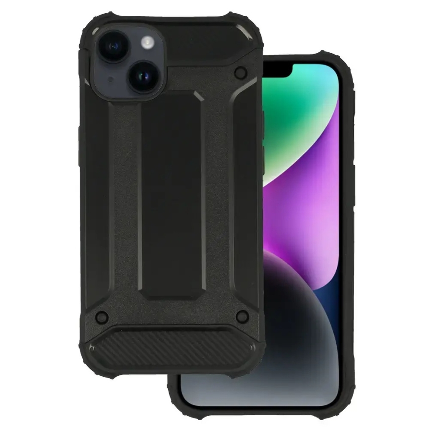 Armor Carbon telefono dėklas iPhone 14 juodas