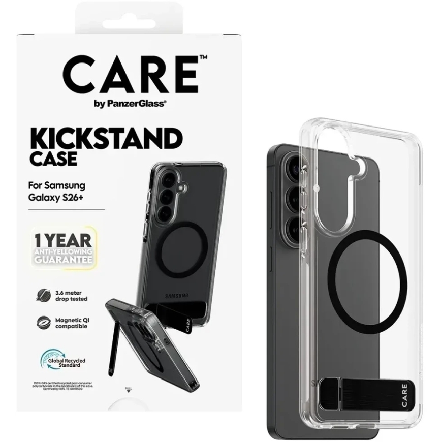 Panzer Glass Case with Stand and Qi, Transparent CARE by PanzerGlass – 3