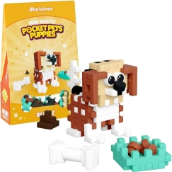Marioinex Mini Waffle Pocket Pet Beagle – creative building block set for kids ZA6656