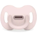 SUAVINEX SIMETRINIS FIZIOLOGINIS SILIKONINIS ČIULPTUKAS SX PRO, 0-6 MĖN., ESSENCE ROSE