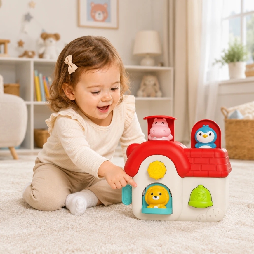 Woopie Baby WOOPIE интерактивный скачущий домик животных – 2
