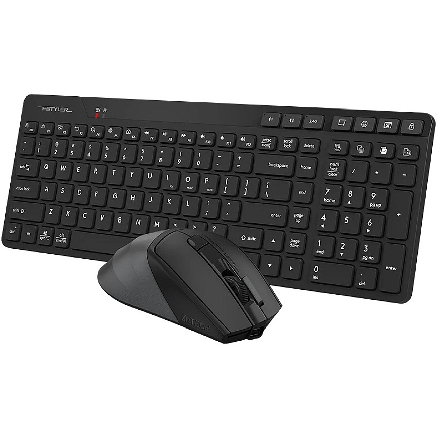 A4Tech FStyler FB2800C AIR2 2.4G langaton näppäimistö ja hiiri musta