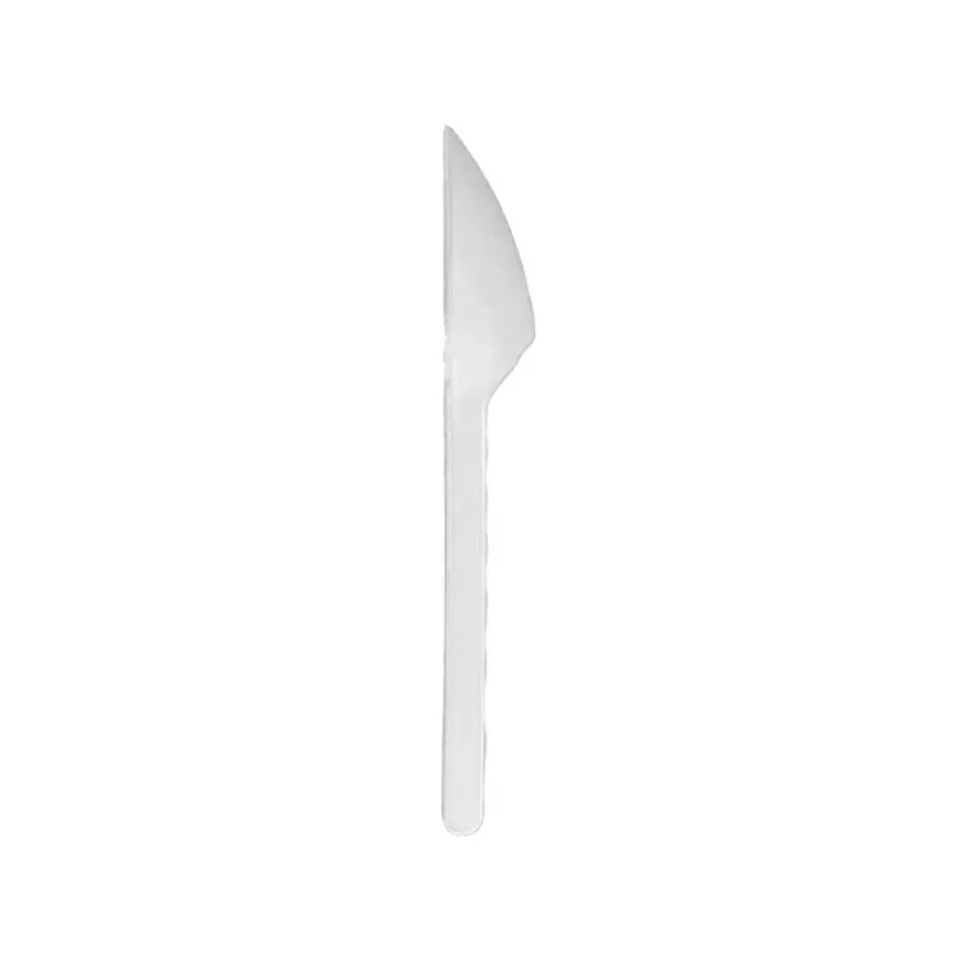 Plastmasas naži 17 cm, 100 gab., balti