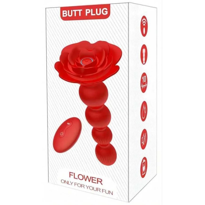 B Series Cute Pink Rotating Anal Beads – 5