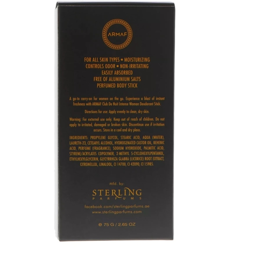 Armaf Club de Nuit Intense Woman Deostick 75g – 3