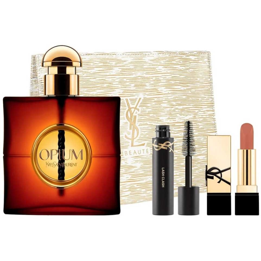 Yves Saint Laurent Opium Eau de Parfum Spray 90 ml + Mascara 2 ml + Lipstick 3.8 g