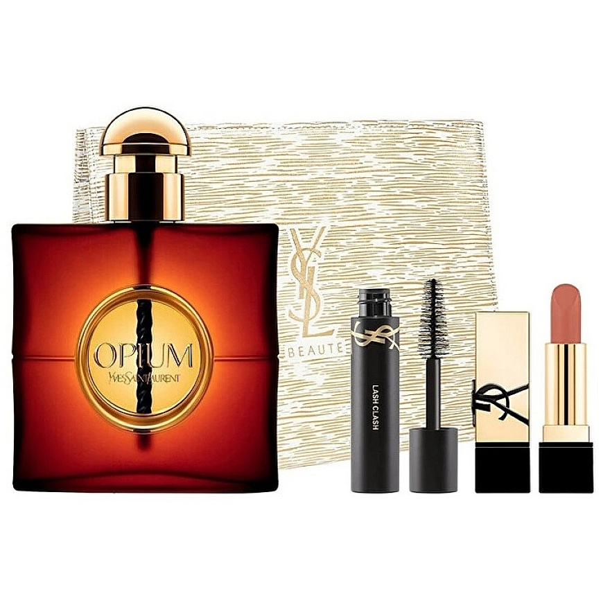 Yves Saint Laurent Opium Eau de Parfum -suihke 90 ml + Ripsiväri 2 ml + Huulipuna 3,8 g – 2