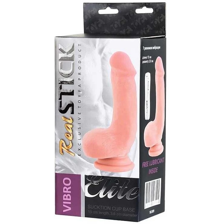Toyfa RealStick Elite, Gerard vibrator, TPR, soft touch, 18.5 cm