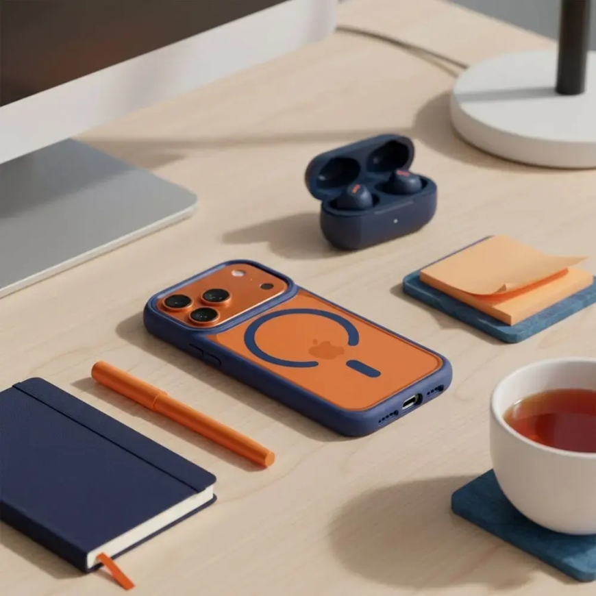 ROAR Mag Bumper phone case with MagSafe support for iPhone 17 navy – 3