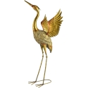 Mondex Since 1986 CEDRIC Metal Figure HERON 45.5x38x95cm with Spread Wings Mondex Since 1986 CEDRIC Metal Figure HERON 45.5x38x95cm with Spread Wings