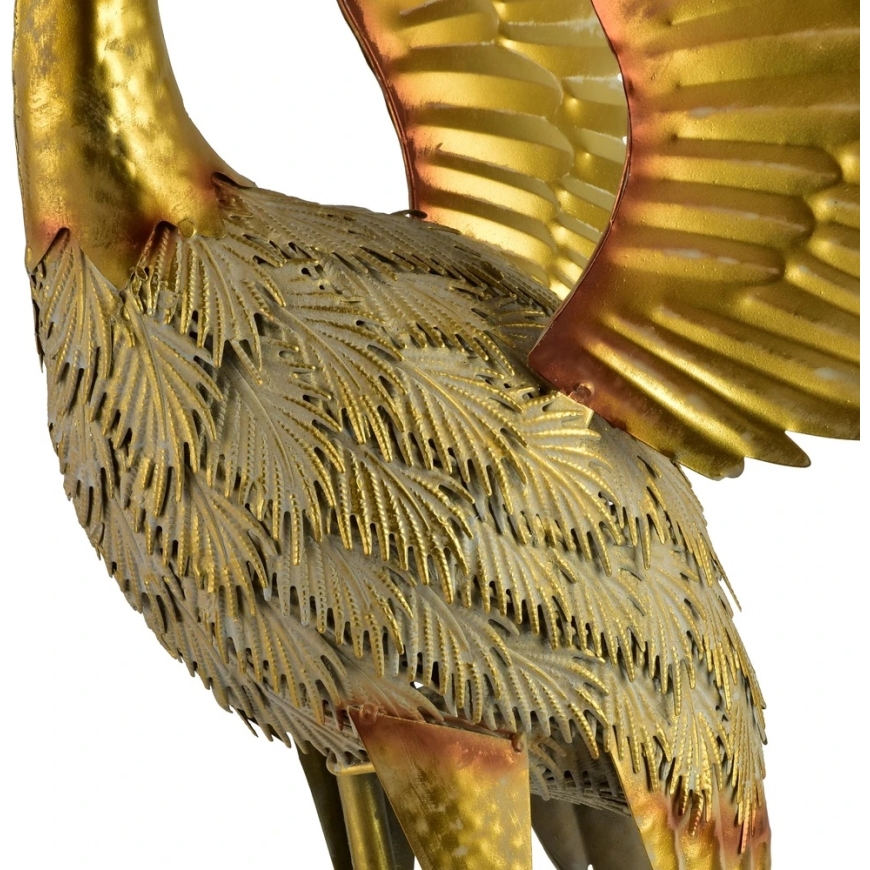 Mondex Since 1986 CEDRIC Metal Figure HERON 45.5x38x95cm with Spread Wings – 3