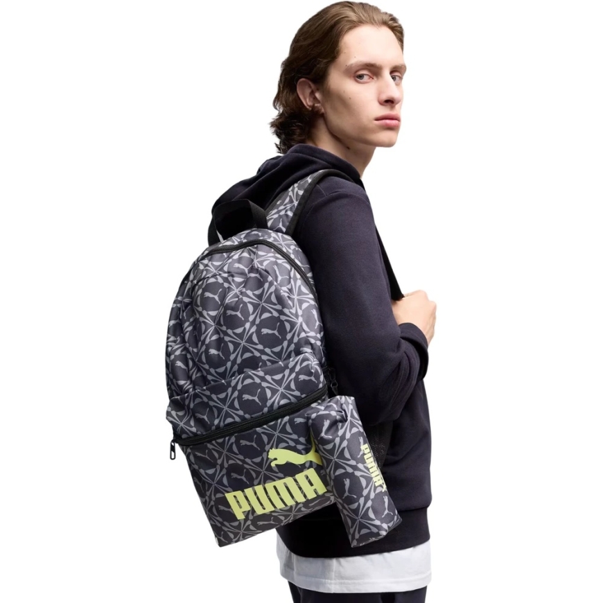 Puma Phase AOP mugursoma pelēka 91733 09