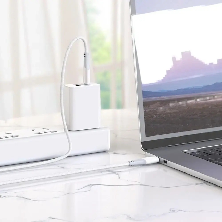 Hoco X70 data transfer and charging cable | USB-C to USB-C | PD | 60W | 1m | white – 3