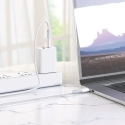 Hoco X70 data transfer and charging cable | USB-C to USB-C | PD | 60W | 1m | white Hoco X70 data transfer and charging cable | USB-C to USB-C | PD | 60W | 1m | white
