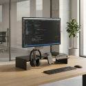 Monitor Stand with Holders, Spacetronik SPP143B Monitor Stand with Holders, Spacetronik SPP143B