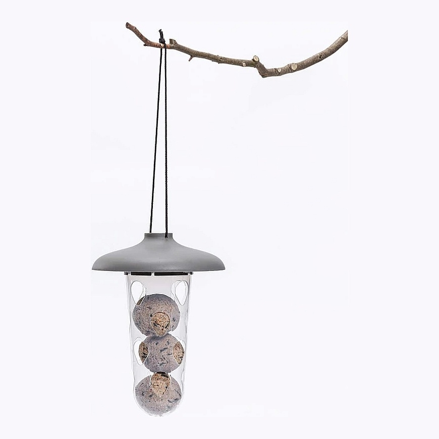 URBALIVE ROBIN Bird feeder set 2 in 1 16.5 x 18 cm, gray – 2