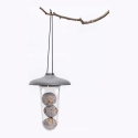 URBALIVE ROBIN Bird feeder set 2 in 1 16.5 x 18 cm, gray URBALIVE ROBIN Bird feeder set 2 in 1 16.5 x 18 cm, gray